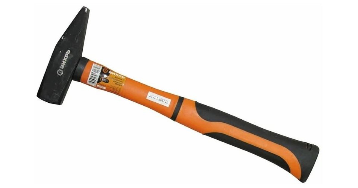 Купить Молоток 800г квадр. боек фиберглассовая двухкомпонентная ручка 73/6/8/7 Вихрь оптом в Москве