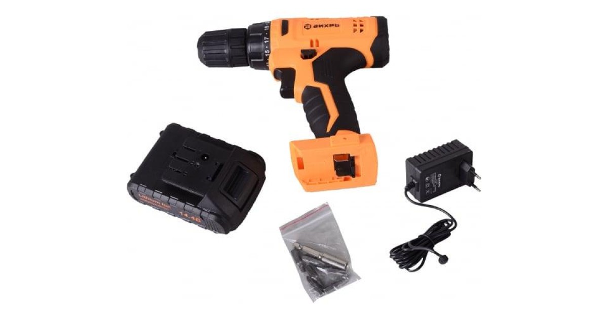 Купить Дрель-шуруповерт аккумуляторная ДА-14.4Л-2 (2.0 А/ч) 72/14/15 Вихрь оптом в Москве