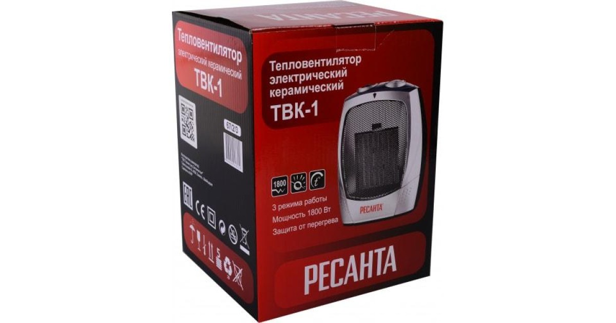Купить Тепловентилятор ТВК-1 1.8кВт 67/2/3 Ресанта оптом в Москве