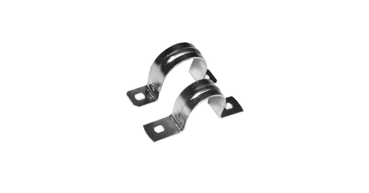 Купить Скоба крепежная двухлапковая d32мм метал. оцинк. (уп.25шт) С21432 Ruvinil оптом в Москве