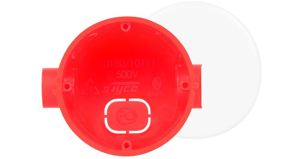 Купить TYCO Коробка распределительная 65мм скрытая с крышкой 10181 Ruvinil оптом в Москве