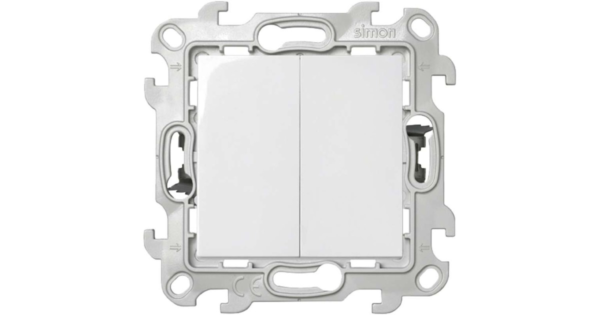 Купить Выключатель 2-кл. 1п 2мод. СП 24 10А IP20 Push&Go механизм бел. 2420398-030 Simon оптом в Москве