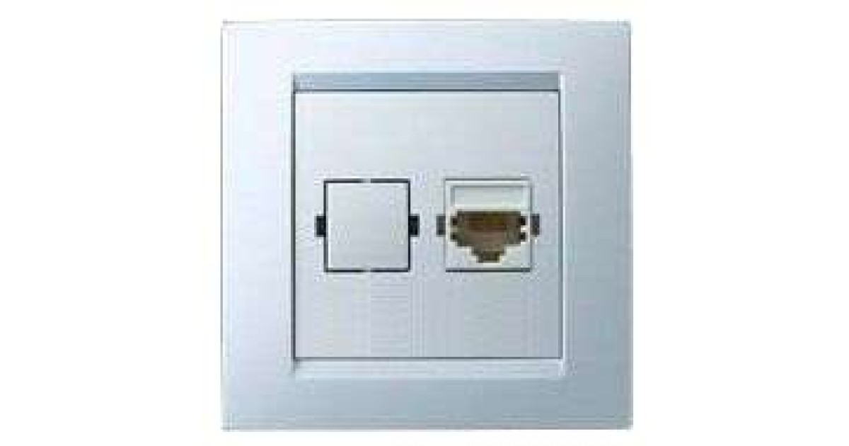 Купить Розетка компьютерная СП Simon15 RJ45 IP20 бел. Simon 1590598-030 Simon оптом в Москве