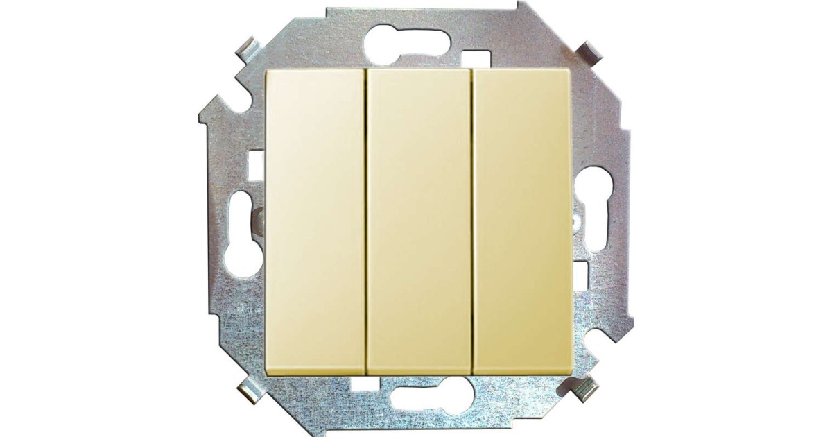 Купить Выключатель 3-кл. СП 15 16А IP20 винтов. зажим механизм сл. кость 1591391-031 Simon оптом в Москве