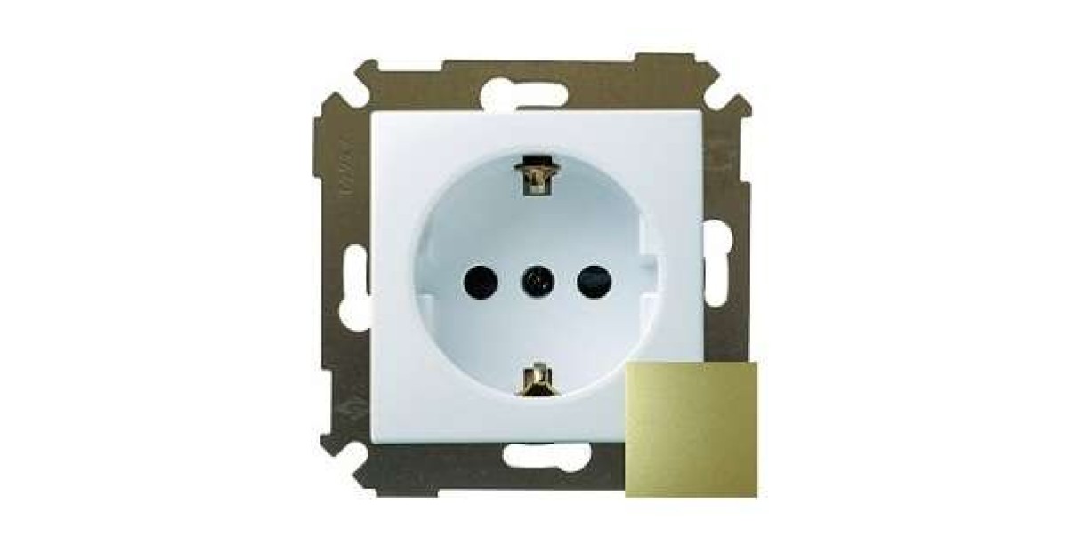Купить Розетка 1-м СП Simon34 16А IP20 с заземл. механизм бронз. Simon 34432-036 Simon оптом в Москве