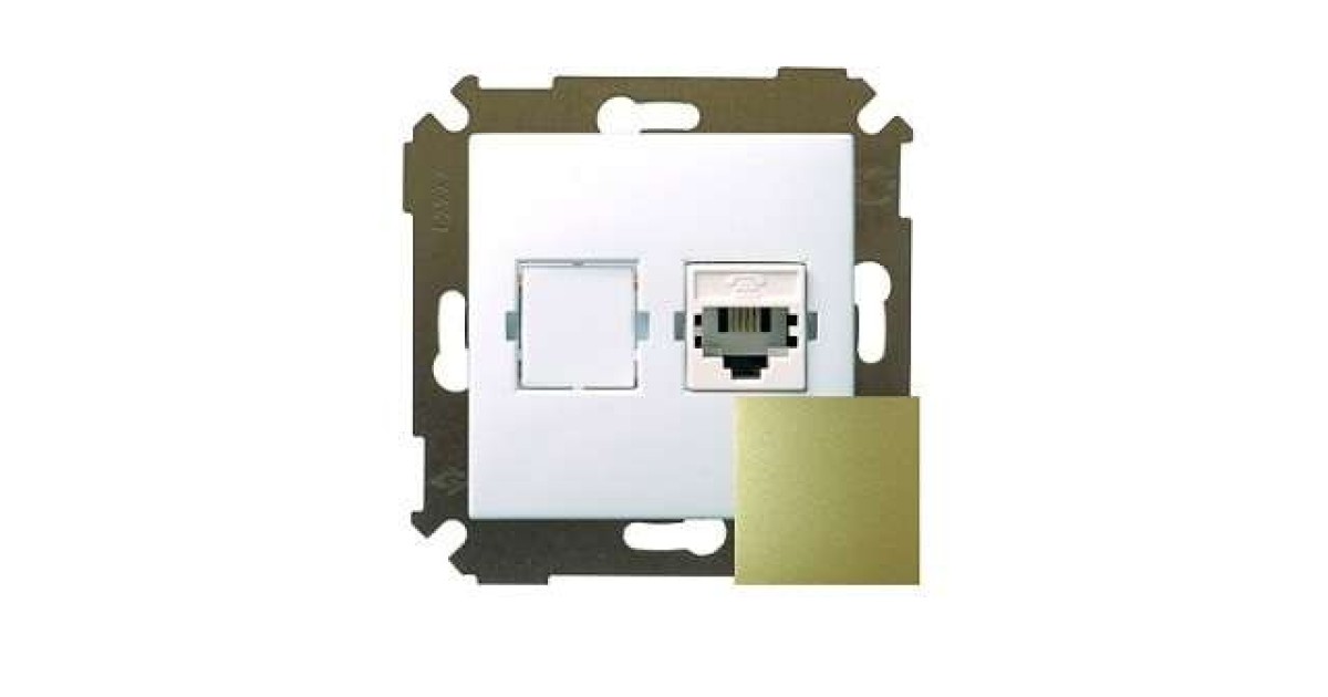 Купить Розетка телефонная СП Simon34 RJ11 механизм бронз. Simon 34480-036 Simon оптом в Москве