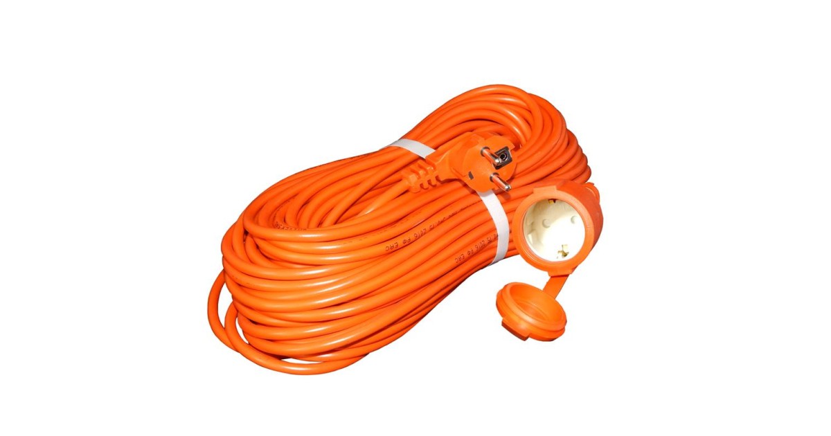 Купить Удлинитель-шнур 1х50м с заземл. 10А IP54 УШ-10 ПВС 3х0.75 с защ. крышкой 9632013 UNIVersal оптом в Москве