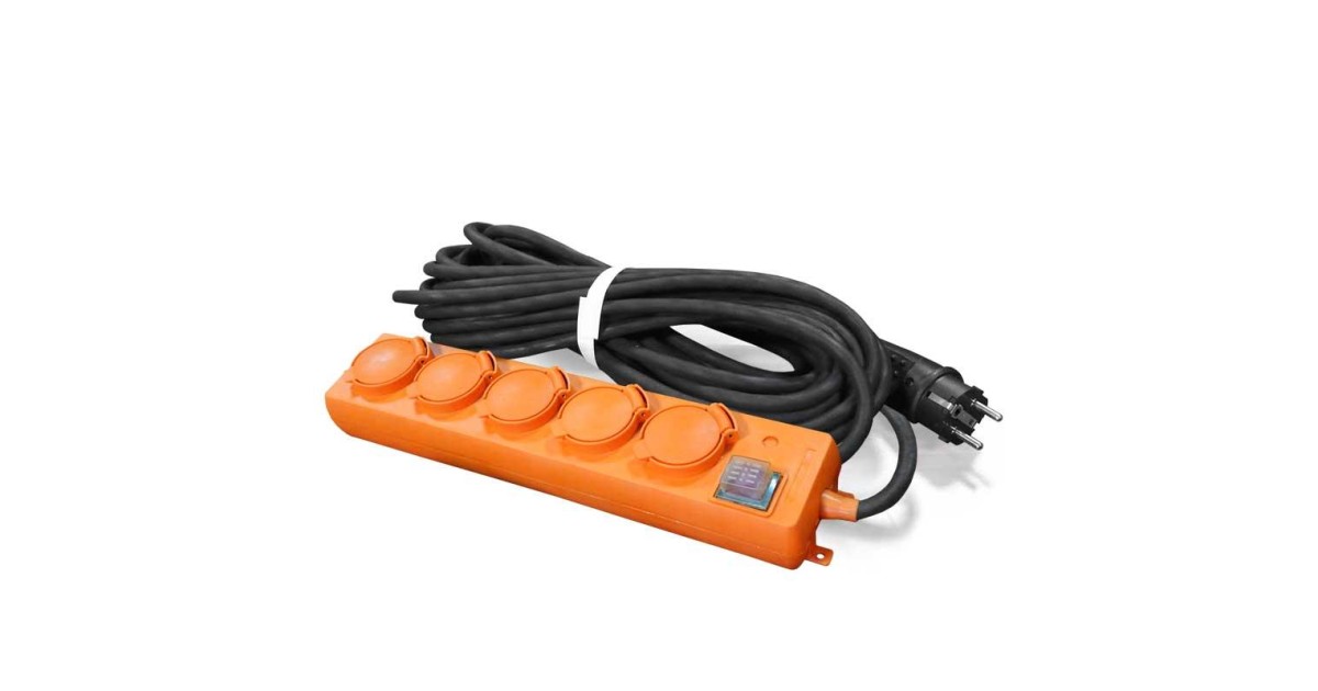 Купить Удлинитель-шнур 5х10м с заземл. 16А IP44 У10-026 КГ 3х1.5 с выкл. с индикатором сети с защ. крышкой 9634138 UNIVersal оптом в Москве