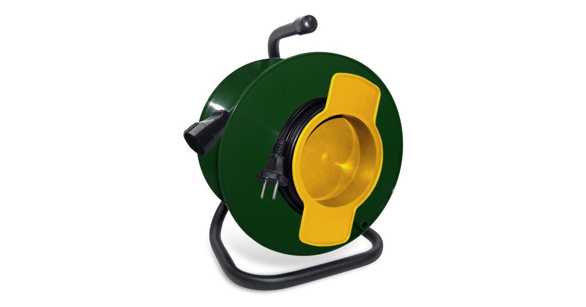 Купить Удлинитель на катушке 1х30м без заземл. 6А IP20 1.3кВт с выносн. розеткой 481S-2103 Союз оптом в Москве