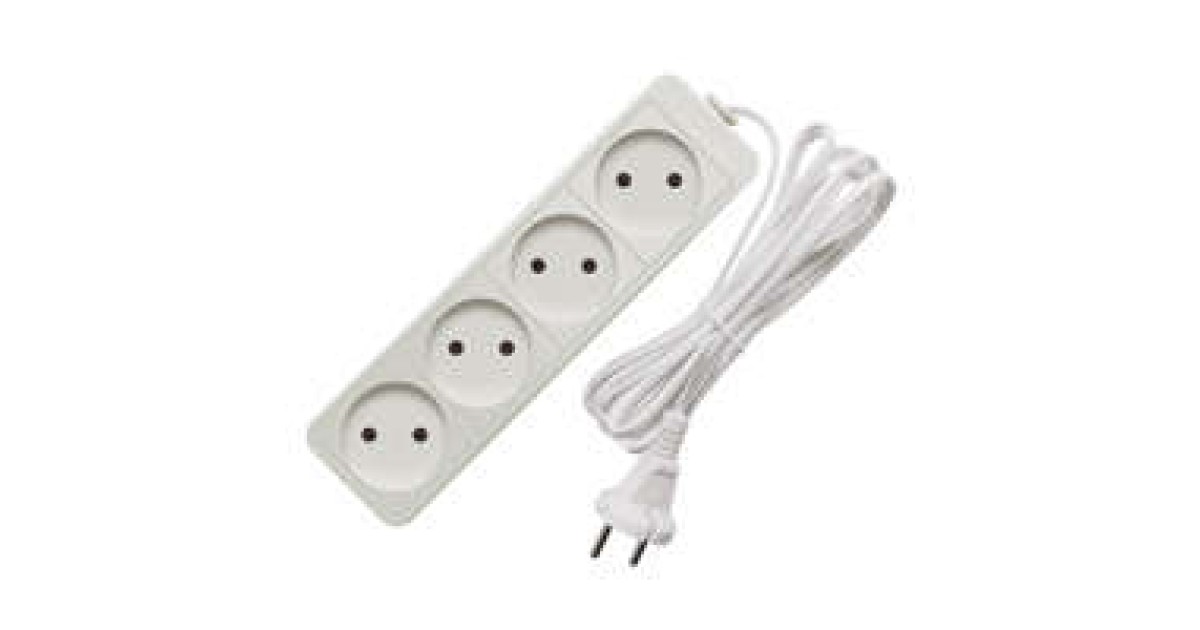 Купить Удлинитель 4х3м без заземл. 6А IP20 1.3кВт ШВВП 481S-0403 Союз оптом в Москве