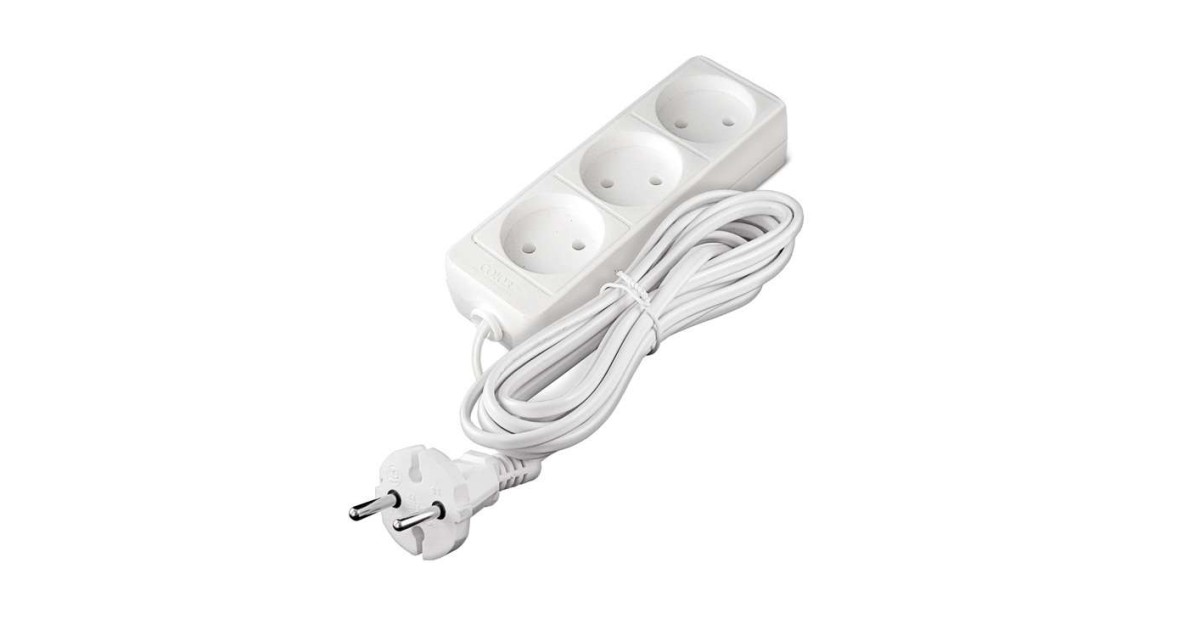 Купить Удлинитель 3х5м без заземл. 10А IP20 2.2кВт ПВС 481S-1305 Союз оптом в Москве