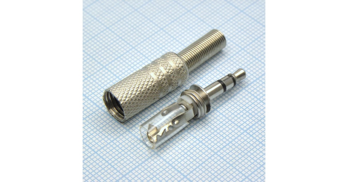 Купить TRS 3.5 (mini plug) штекер металл . оптом в Москве
