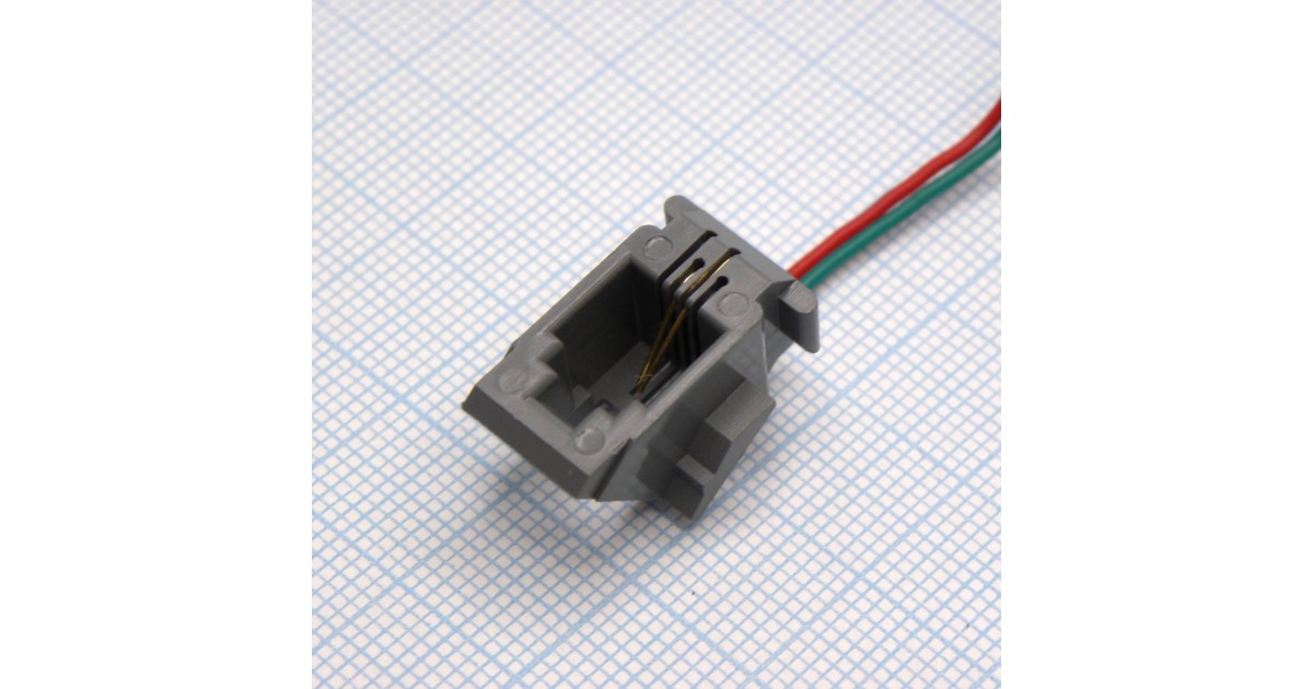 Купить TJ4P2C розетка с проводом  (203) CZT оптом в Москве