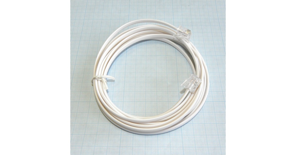 Купить Шнур телефонный линейный  3.0м Россия оптом в Москве