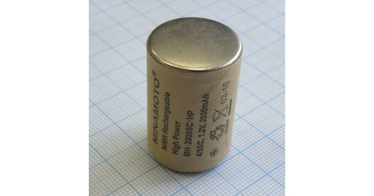 Купить Аккумулятор 23х34мм MH-2000SC/HP Minamoto оптом в Москве