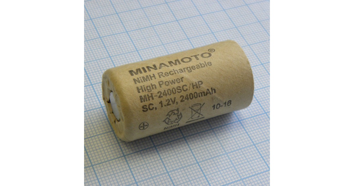 Купить Аккумулятор 23х43мм MH-2400SC/HP Minamoto оптом в Москве