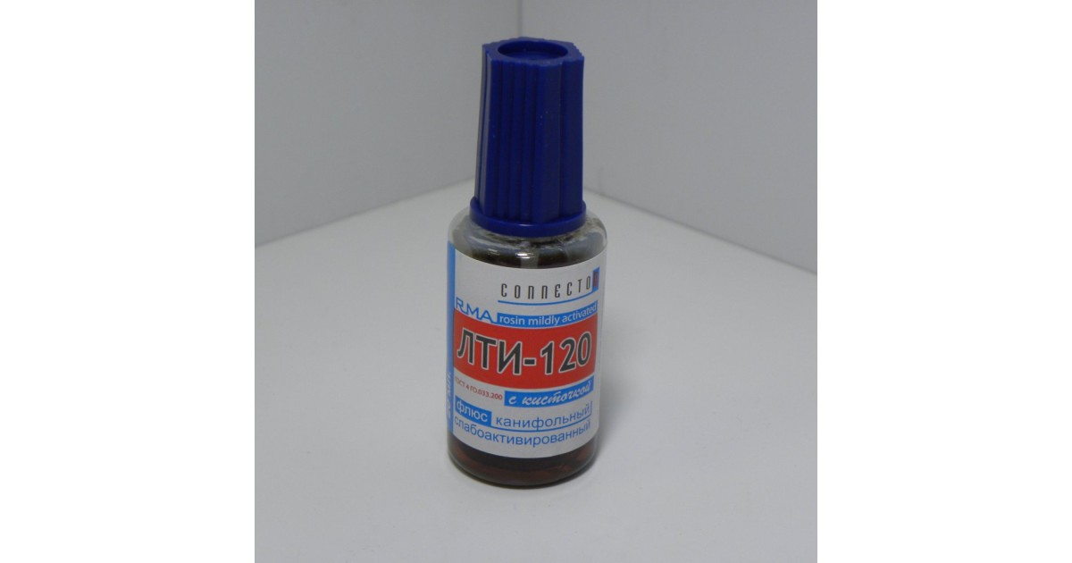 Купить Флюс ЛТИ-120 с кисточкой 20мл. ТехКон оптом в Москве