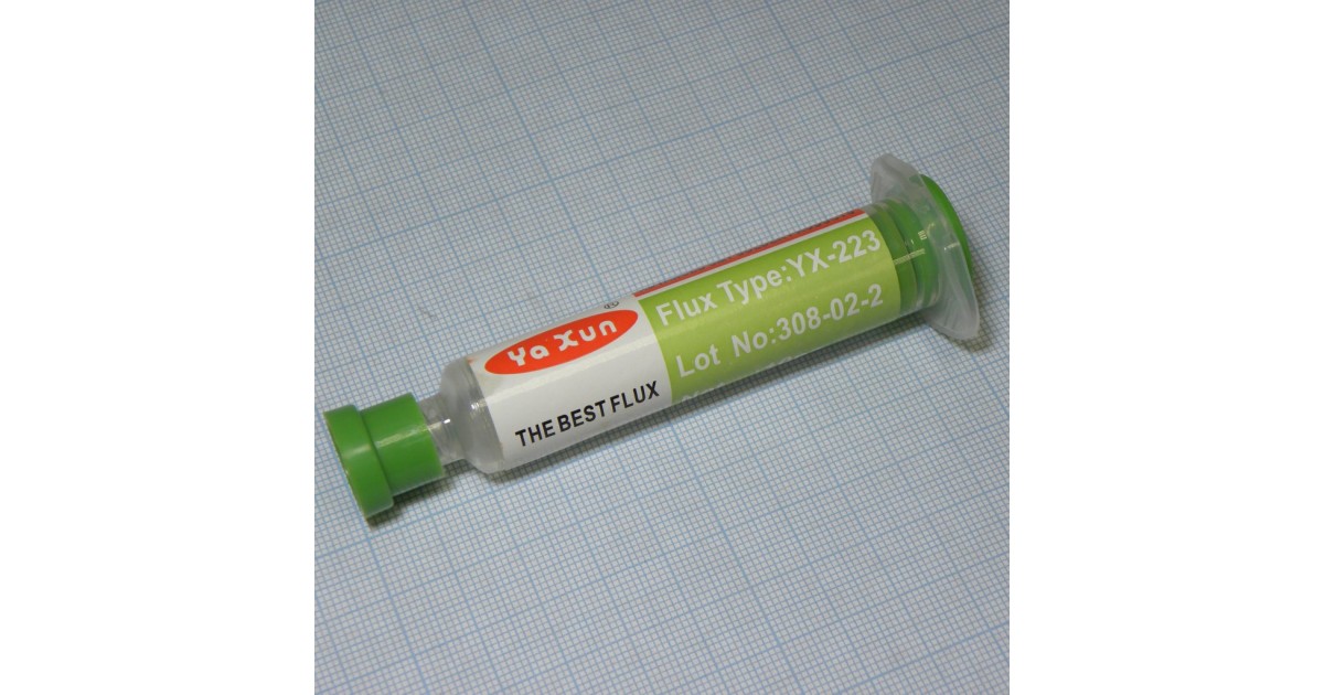 Купить ФЛЮС-паста YX-223 шприц 10гр. (белая) . оптом в Москве