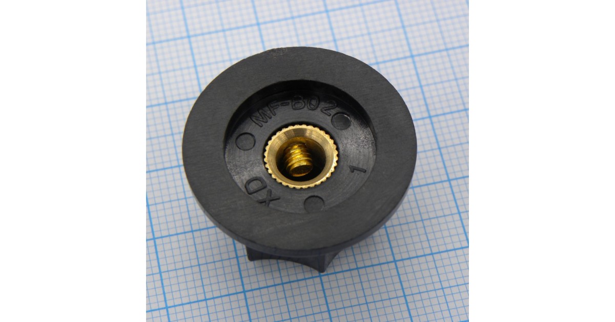 Купить Ручка MF-B02 чёрная, d=6.4 мм, с винтом RUICHI оптом в Москве