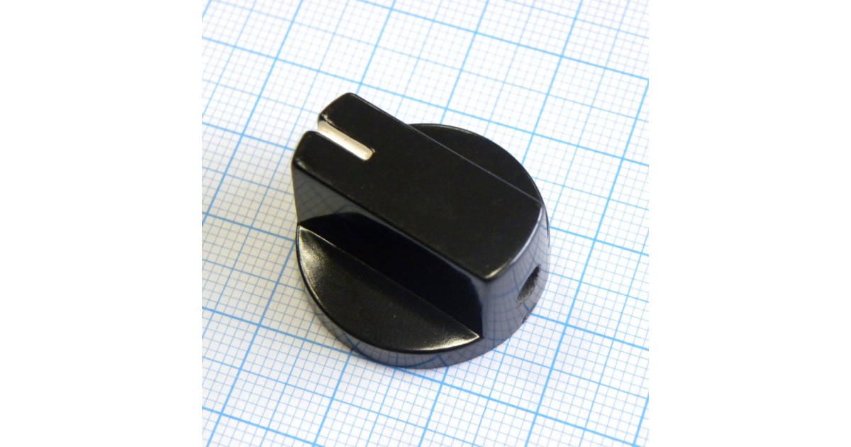 Купить Ручка KN-32 чёрная, d=6.35 мм, с винтом RUICHI оптом в Москве