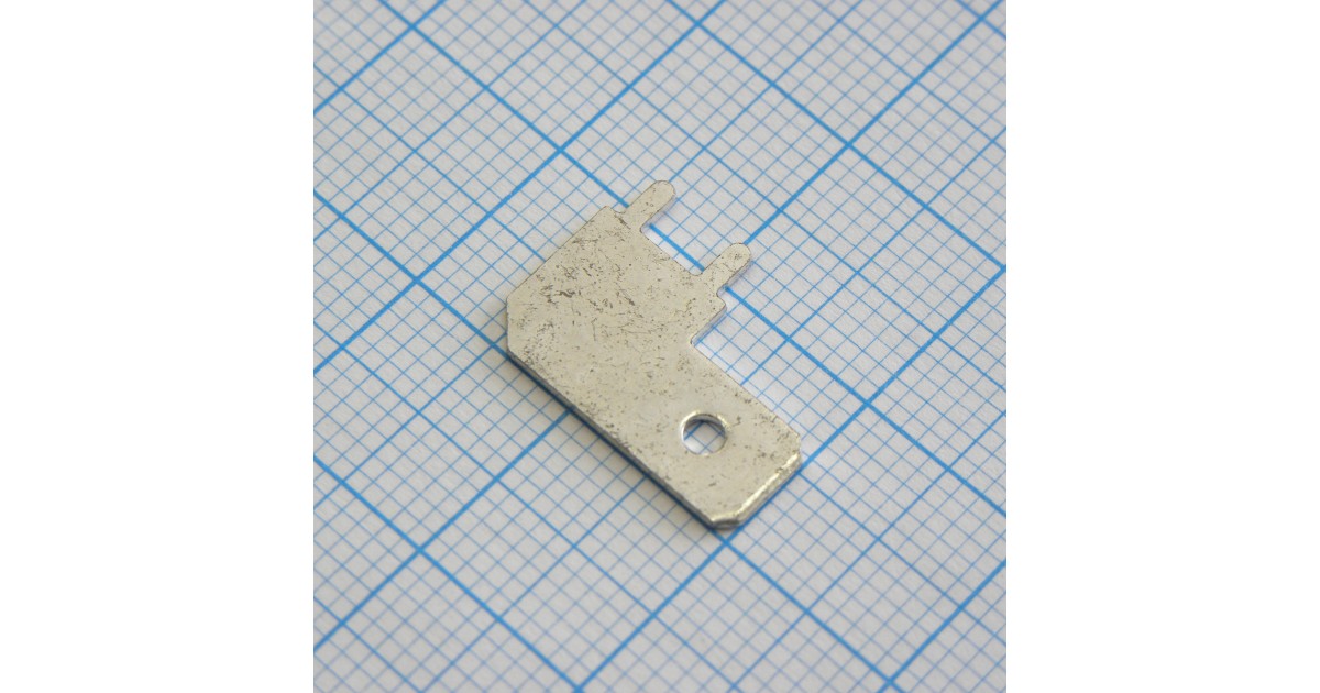 Купить Контакт штыревой угл. DJ617-6.3мм на пл. . оптом в Москве