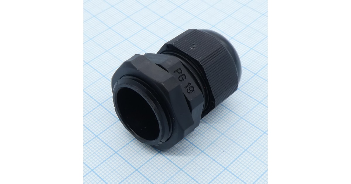 Купить Кабельный ввод PG-19 черный GL оптом в Москве