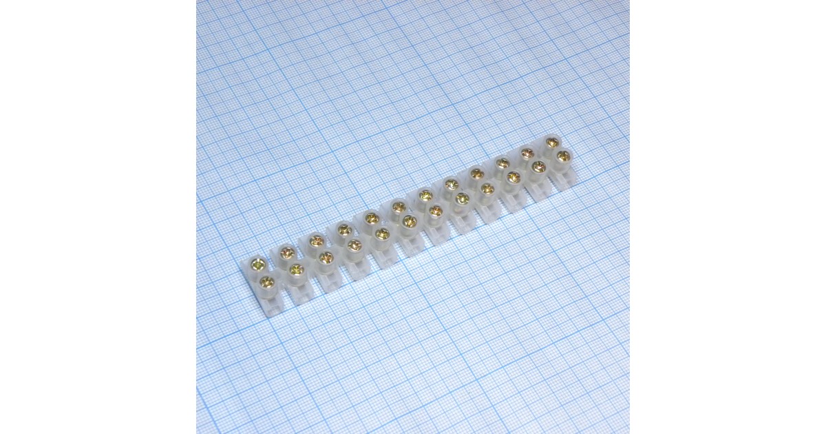 Купить Колодка клеммная PA12-15A-12mm U-Type RUICHI оптом в Москве