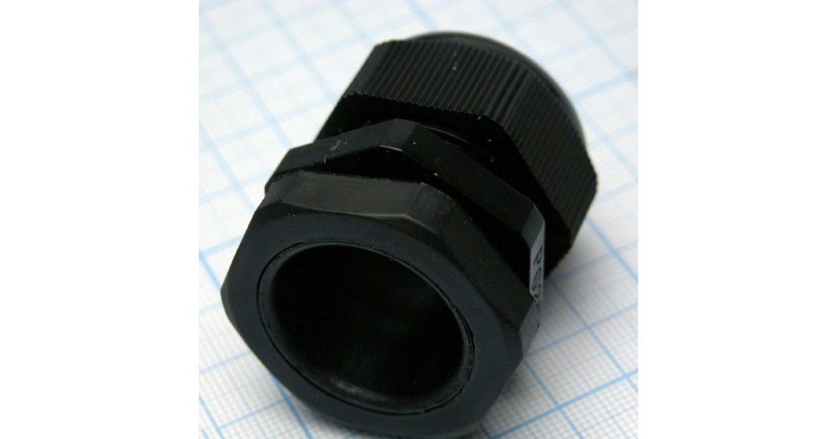 Купить Кабельный ввод PG-25 черный GL оптом в Москве