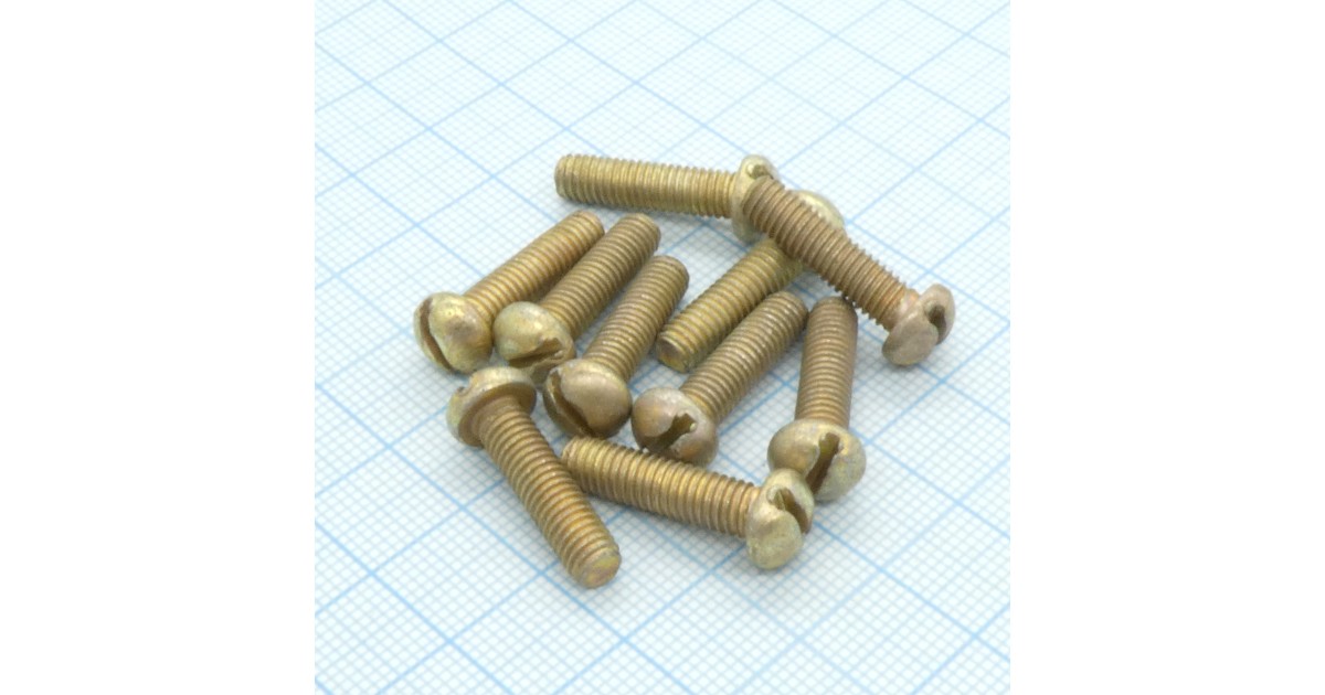 Купить Винт М5.0х18 (10шт.) п/к (шлиц) Россия оптом в Москве