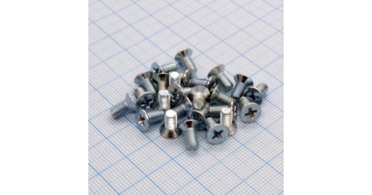 Купить Винт М4.0х 8 (25шт.)  п/т (шлиц) Россия оптом в Москве