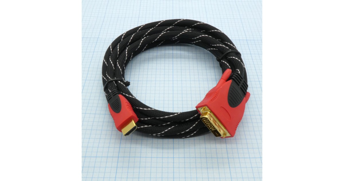 Купить Шнур DVI - HDMI  (AV-HD03) G3 м. SUOER оптом в Москве