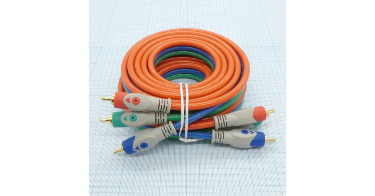 Купить Шнур 3RCA - 3RCA   (AV628)G 3м. SUOER оптом в Москве