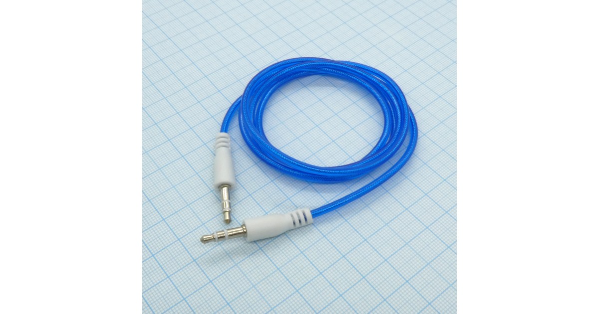 Купить Шнур Джек3,5шт.-Джек3,5шт.(1м) силикон --- оптом в Москве