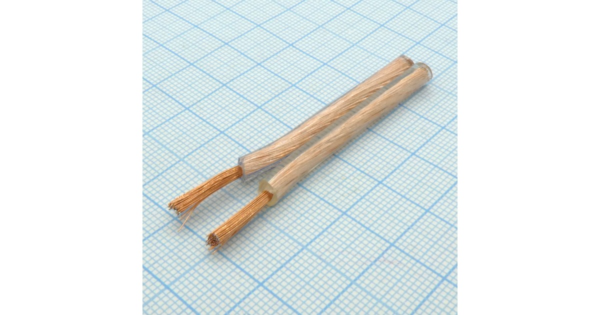 Купить Провод  акустический 2 х 2.5мм.кв.прозр. . оптом в Москве