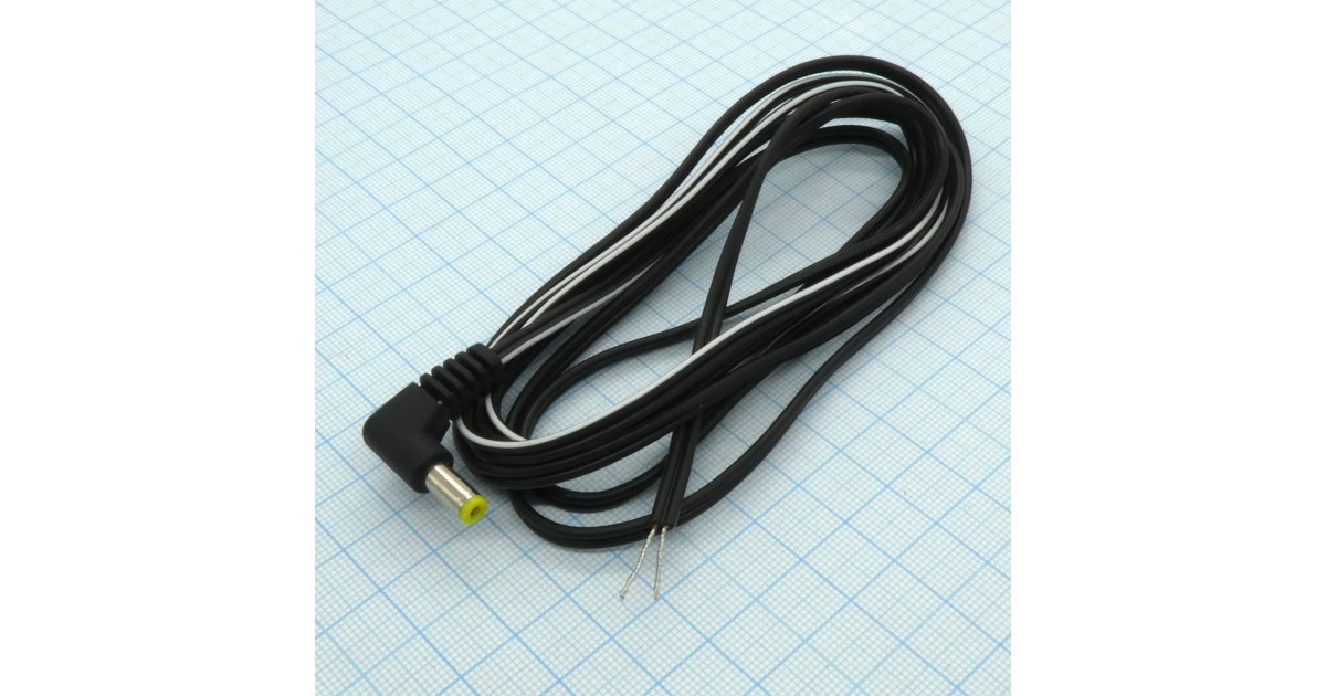 Купить штекер 4.8*1.7 угловой с шнуром 1.8М . оптом в Москве