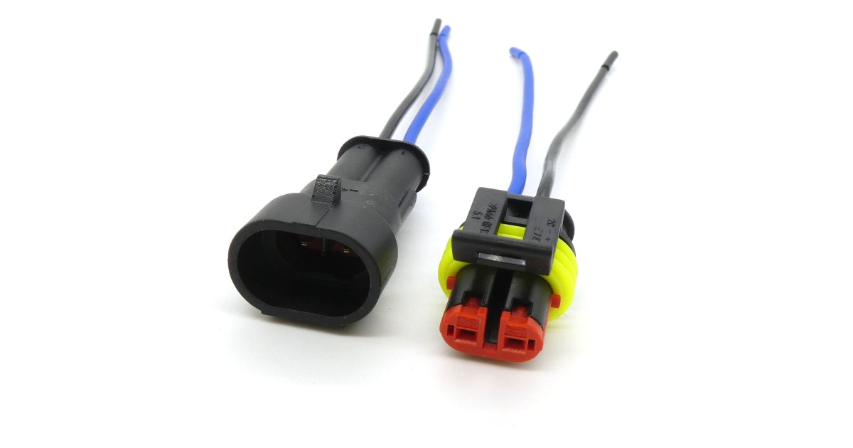 Купить штекер+гнездо, 2контакта, IP66 Неизвестно оптом в Москве