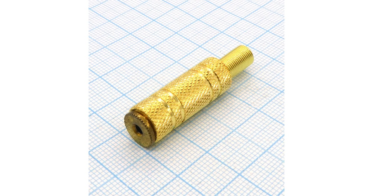 Купить TRS 2.5 (micro jack) гнездо каб мет Gold . оптом в Москве
