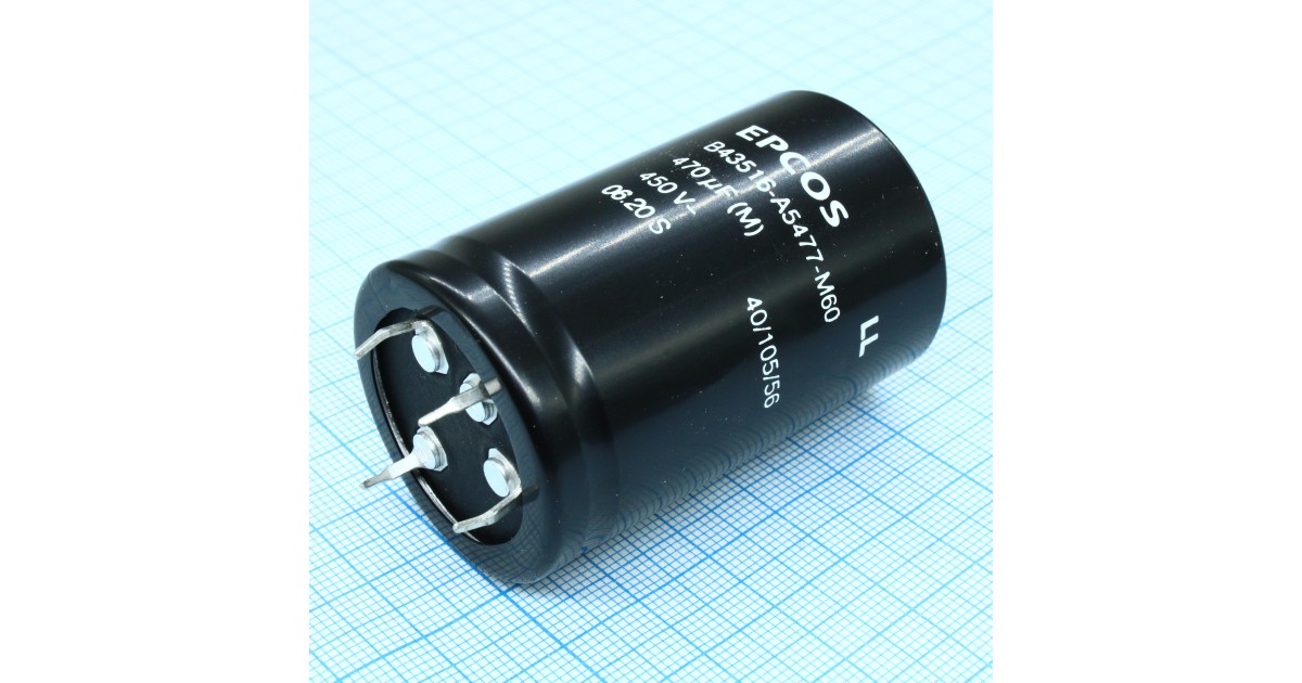 Купить B43516A5477M060 TDK / EPCOS оптом в Москве