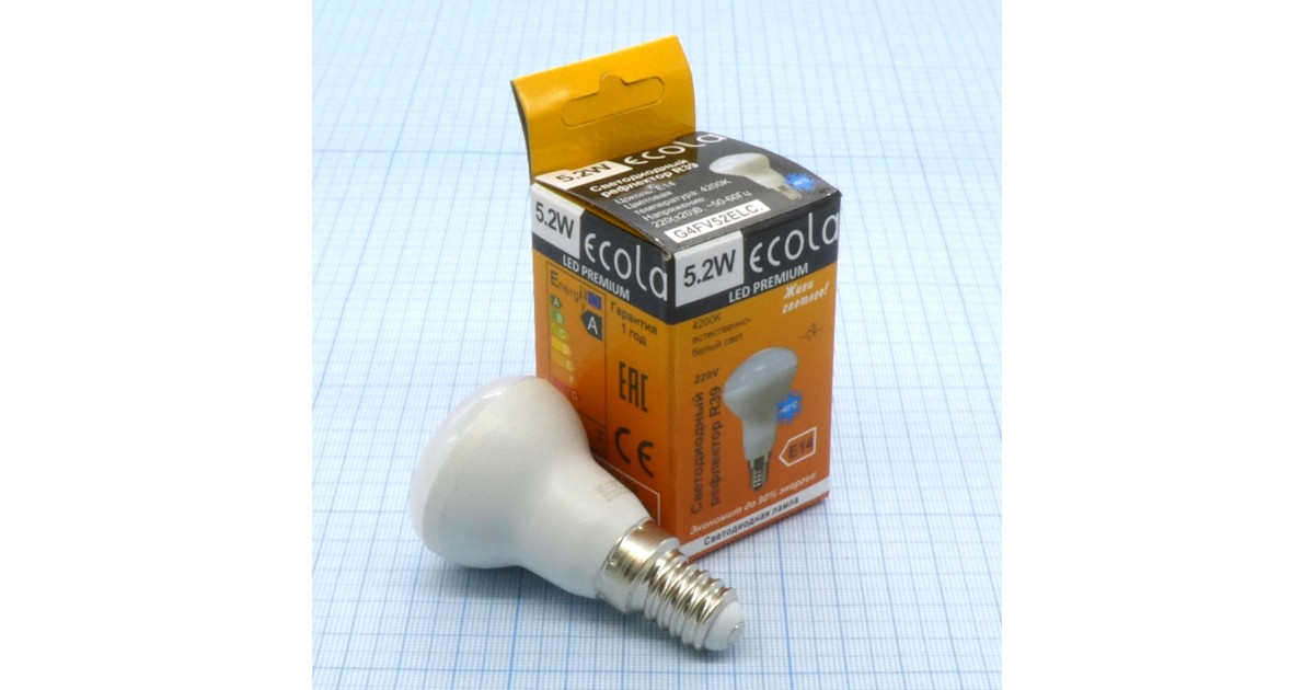 Купить Лампа LED Ecola  5.2W хол  (216) Ecola оптом в Москве