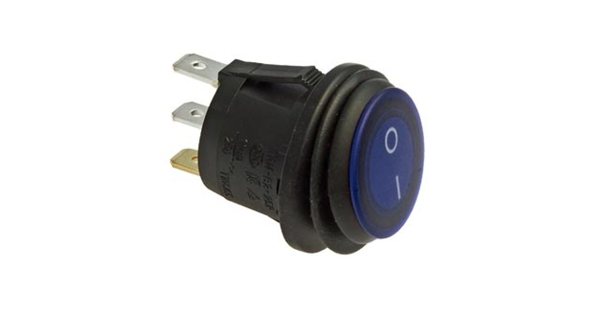 Купить SB040-12V BLUE IP65 ON-OFF Ф20.2MM RUICHI оптом в Москве