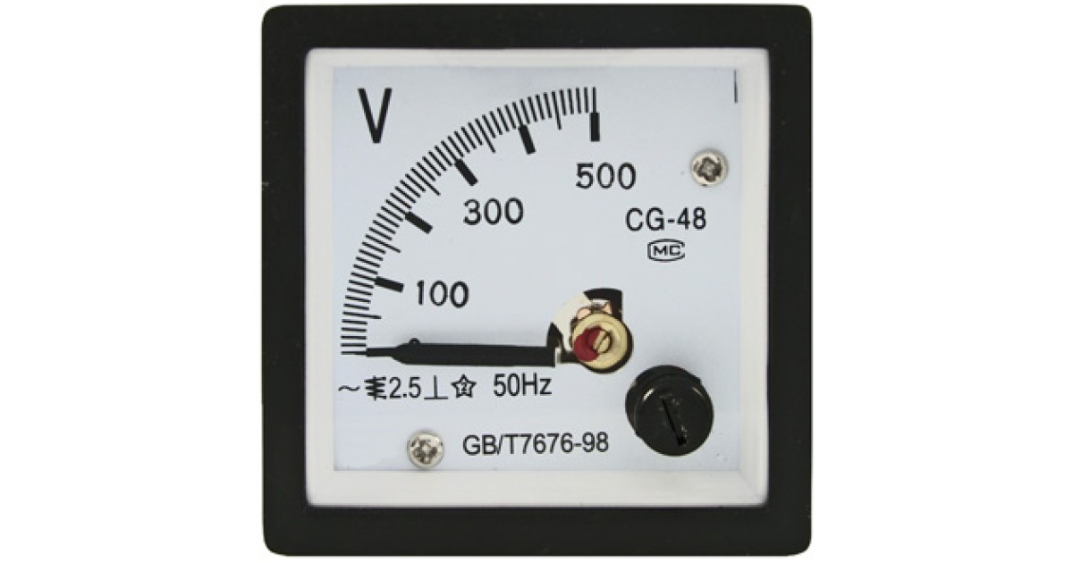 Купить Вольтметр 500В   50ГЦ  (48Х48) RUICHI оптом в Москве