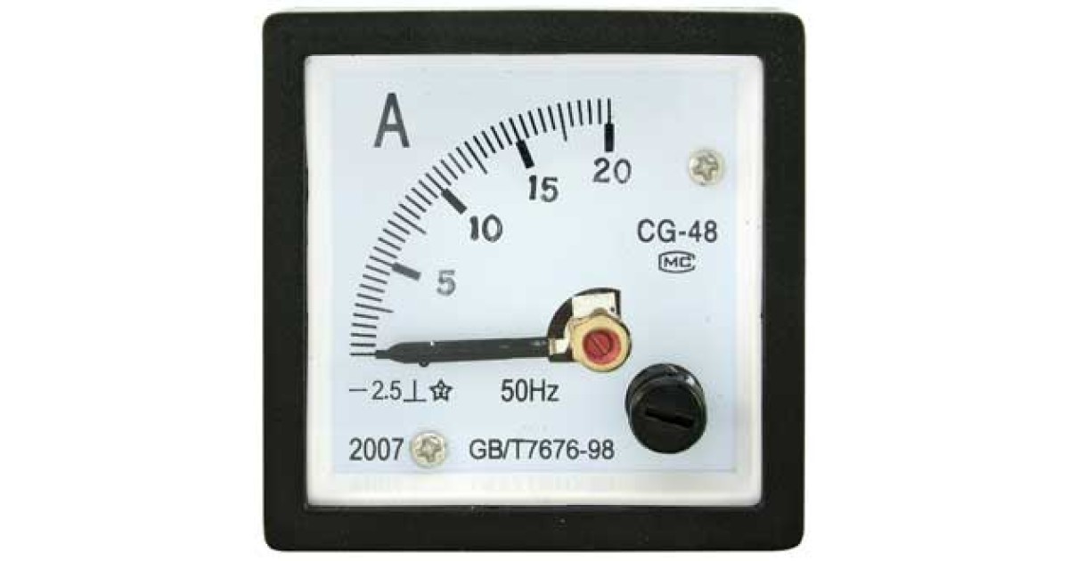 Купить Амперметр   20А    (48Х48) RUICHI оптом в Москве