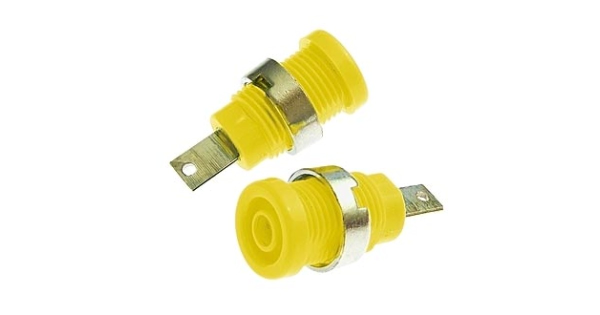 Купить Z013 4MM PANEL JACK YELLOW RUICHI оптом в Москве