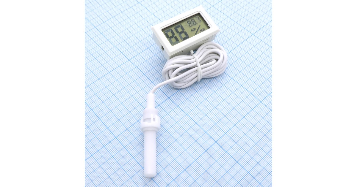 Купить Термометр + гигрометр с выносным датчиком --- оптом в Москве