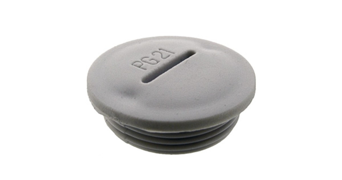 Купить ЗАГЛУШКА PG21 серый пластик RUICHI оптом в Москве