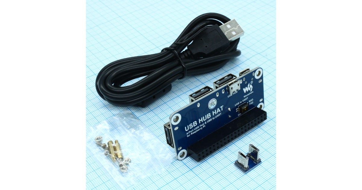 Купить USB HUB HAT Waveshare оптом в Москве