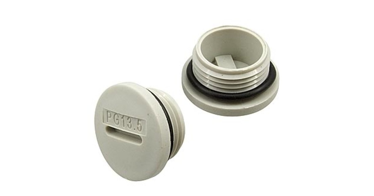 Купить ЗАГЛУШКА PG13.5 серый пластик RUICHI оптом в Москве