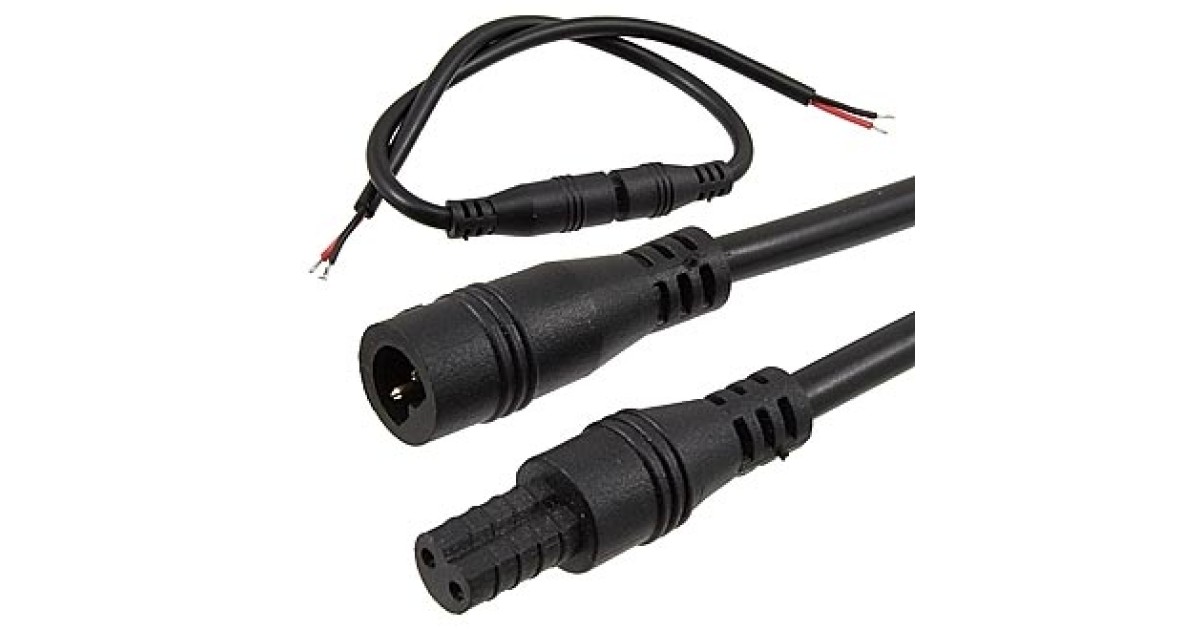 Купить 2P F/M 22AWG*2 L150MM BLACK IP65 RUICHI оптом в Москве