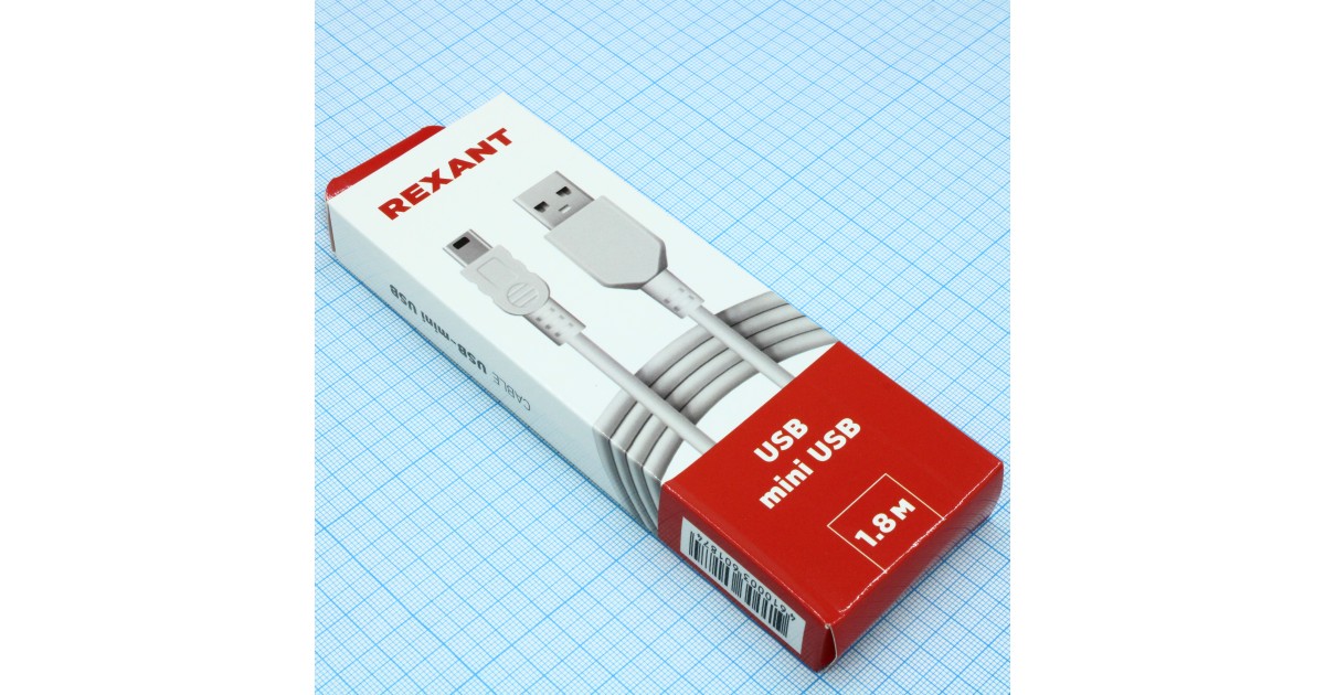 Купить Шнур USB-mini USB Rexant оптом в Москве