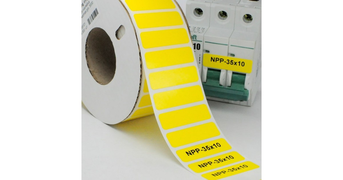 Купить Маркировка прямоугольная NPP-35х10 Y Элегир Маркинг оптом в Москве